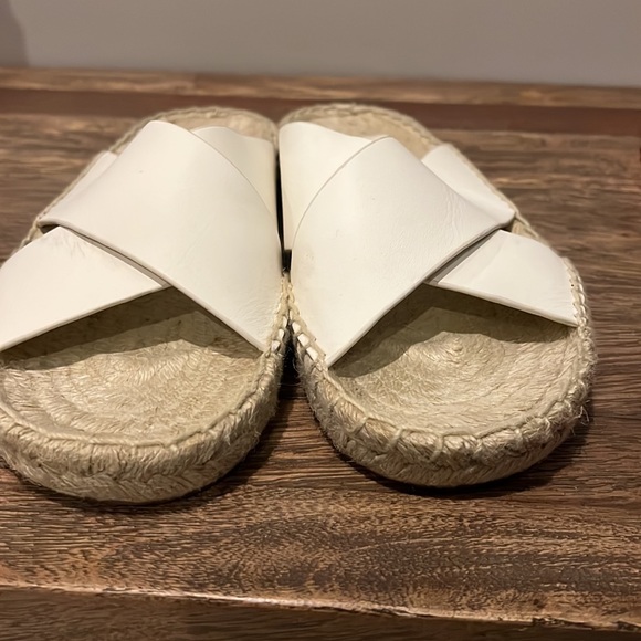 Tory Burch Bima Espadrille Slides Ivory Size 8 Women’s - Picture 5 of 5